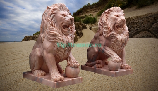  Скульптуры львов