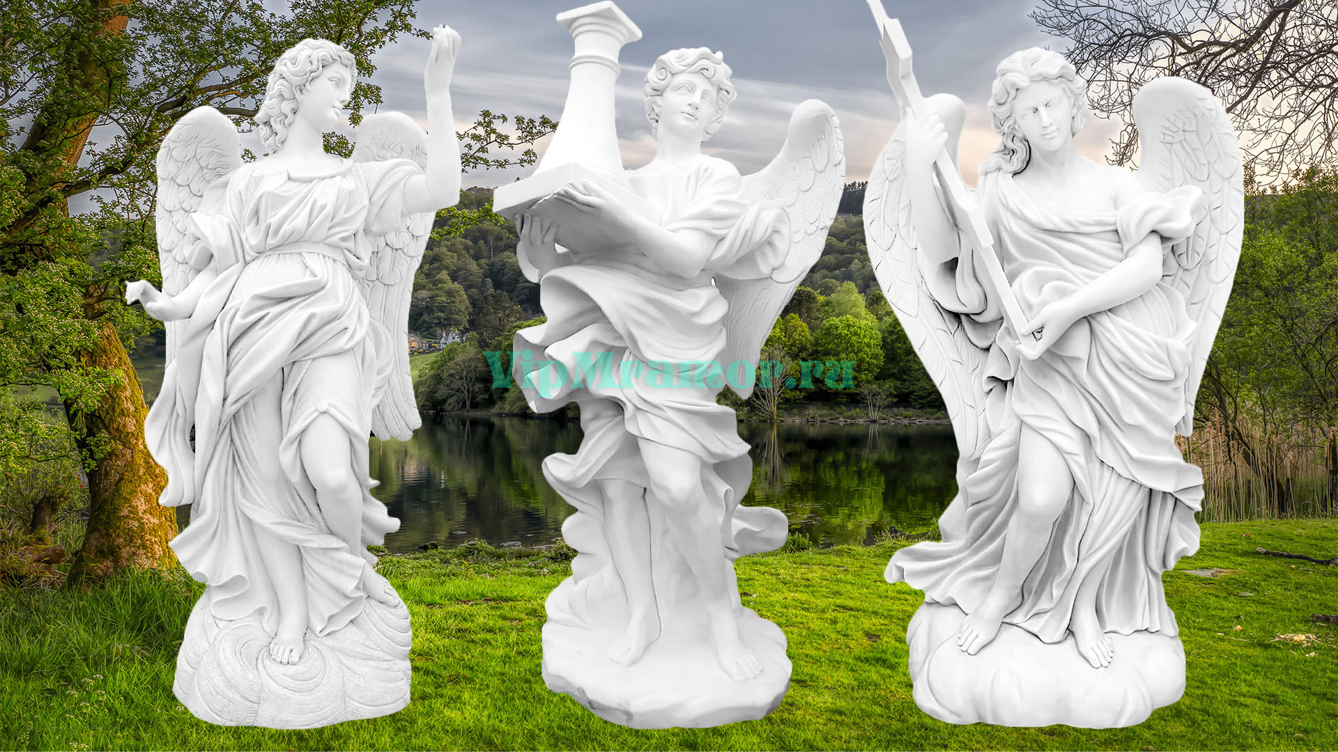 Скульптуры «Ангелы моста Ангелов»