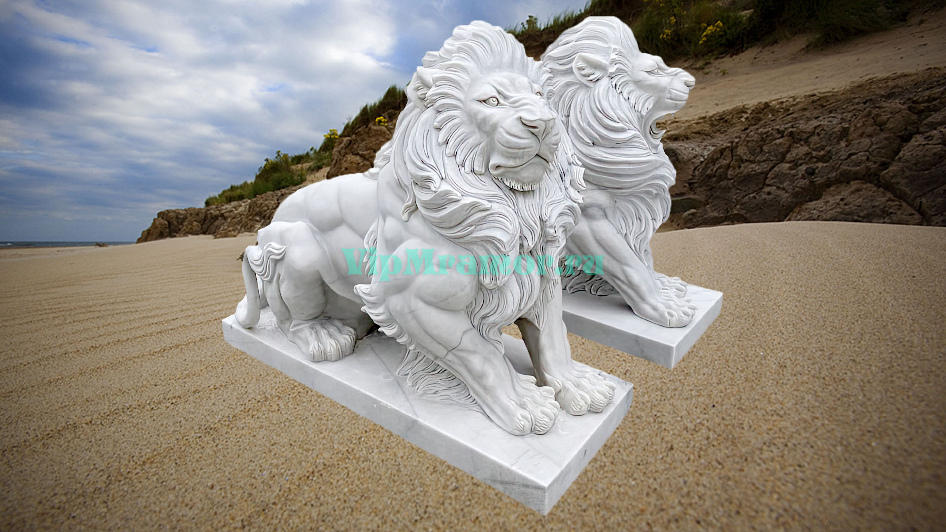 Скульптура льва 008
