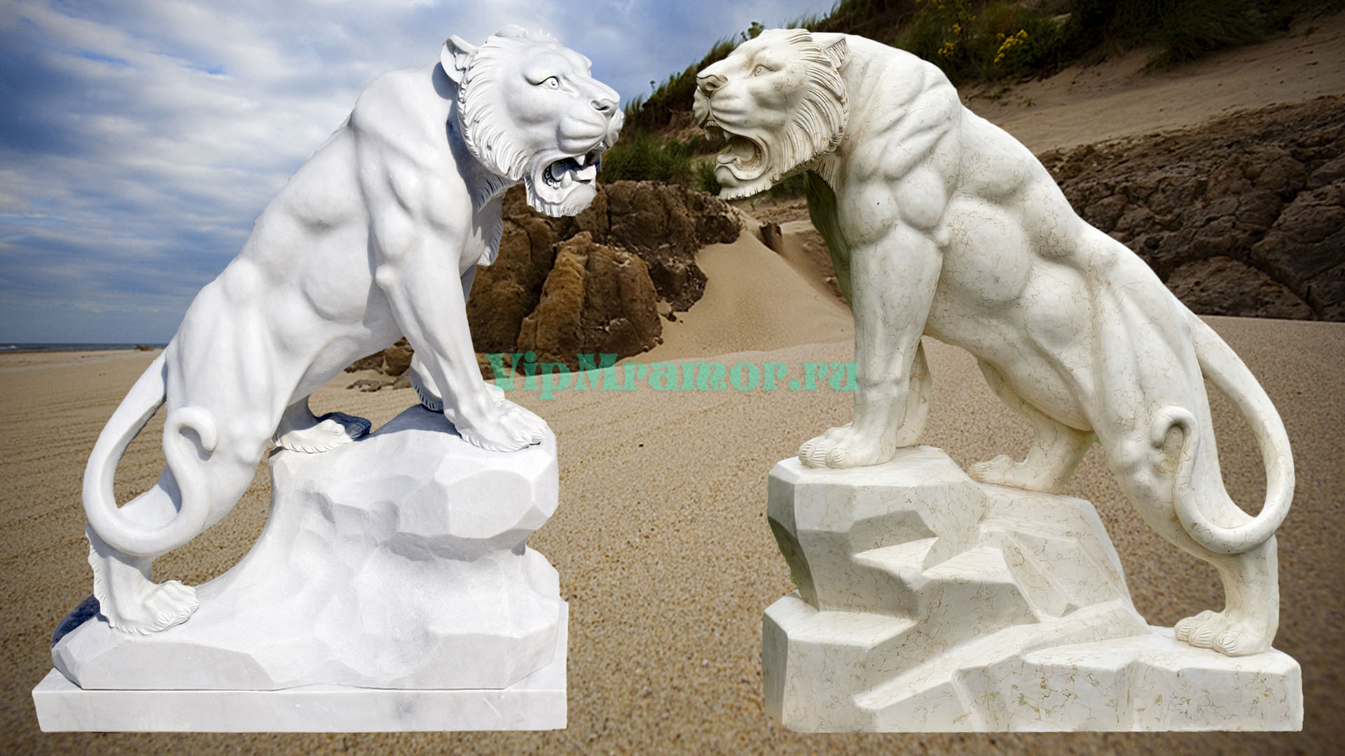Скульптура льва 009