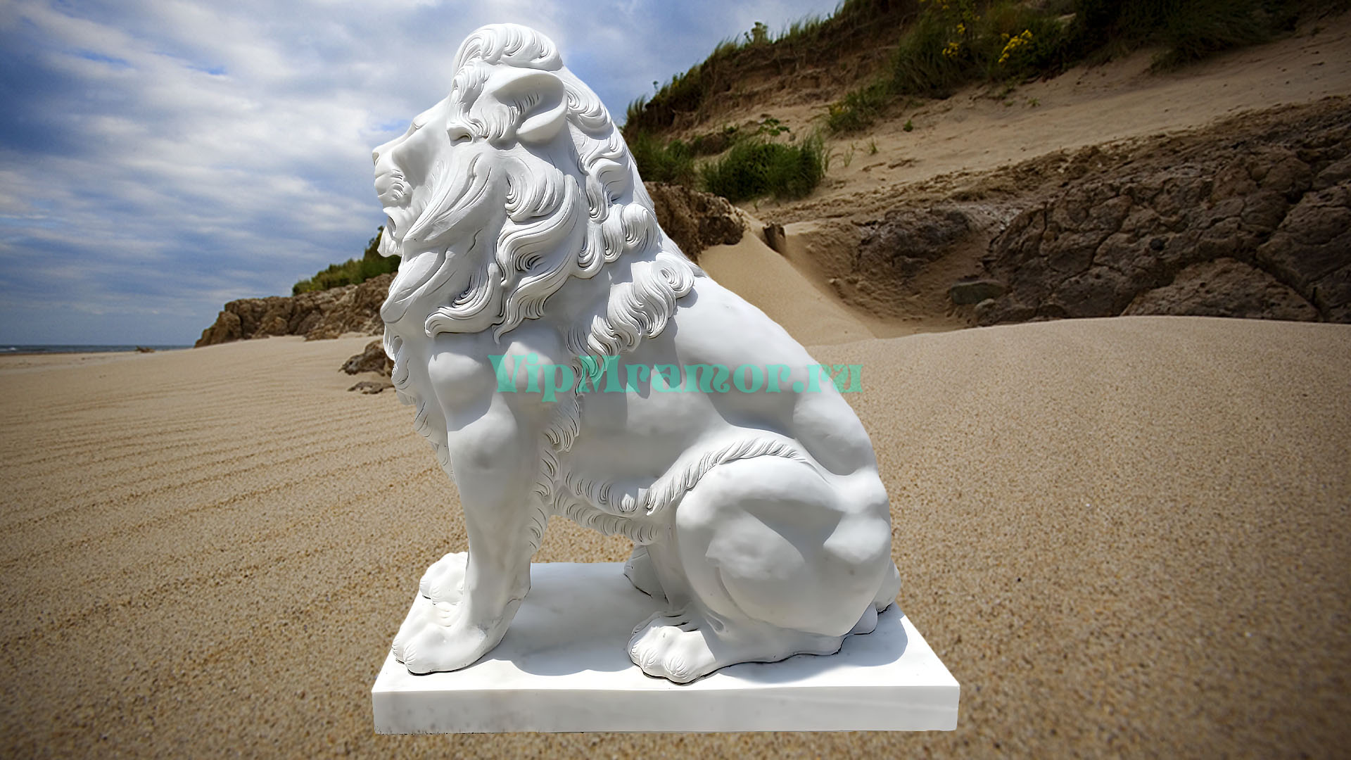Скульптура льва 012 (вид 01)