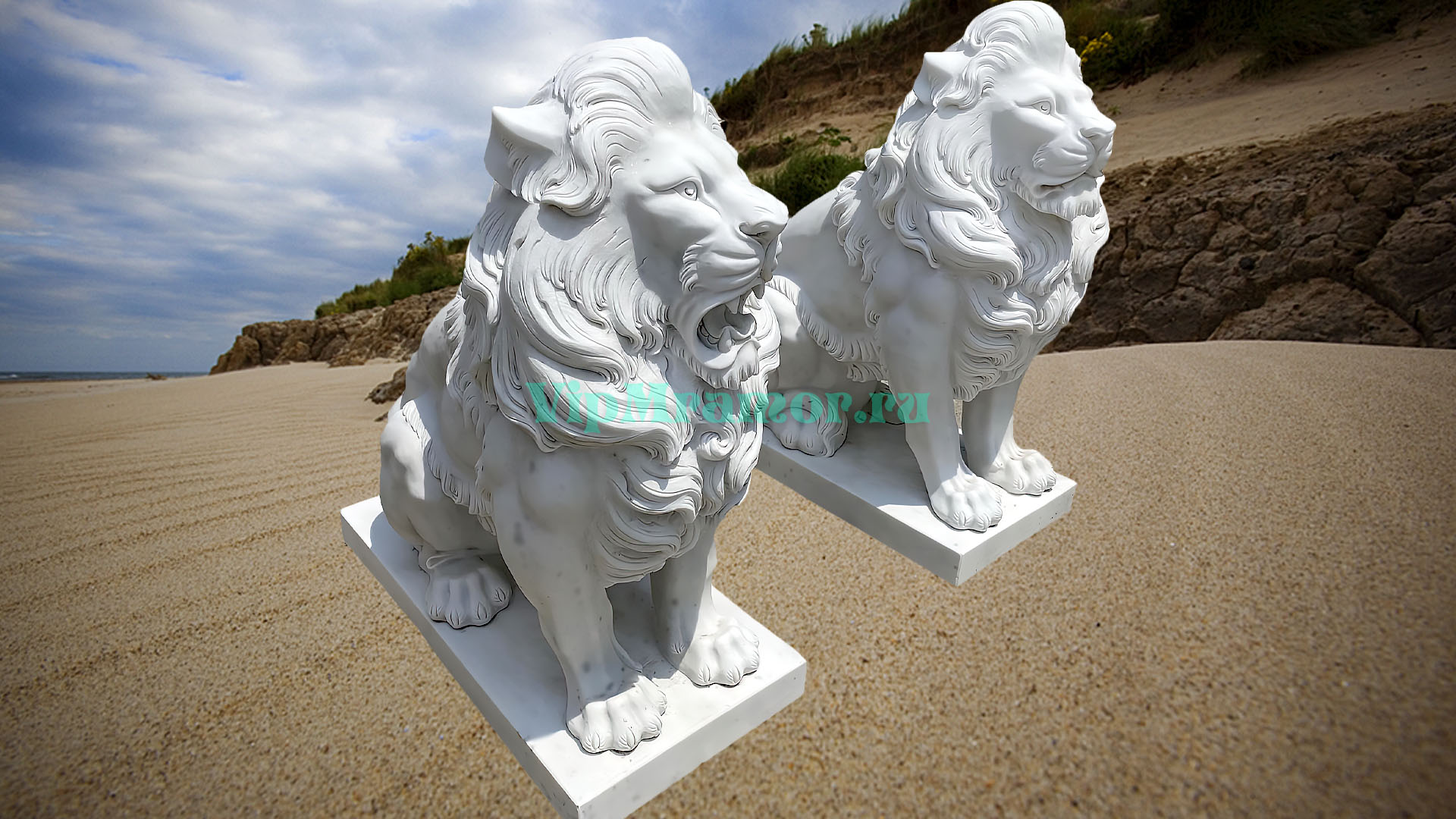 Скульптура льва 012 (вид 03)