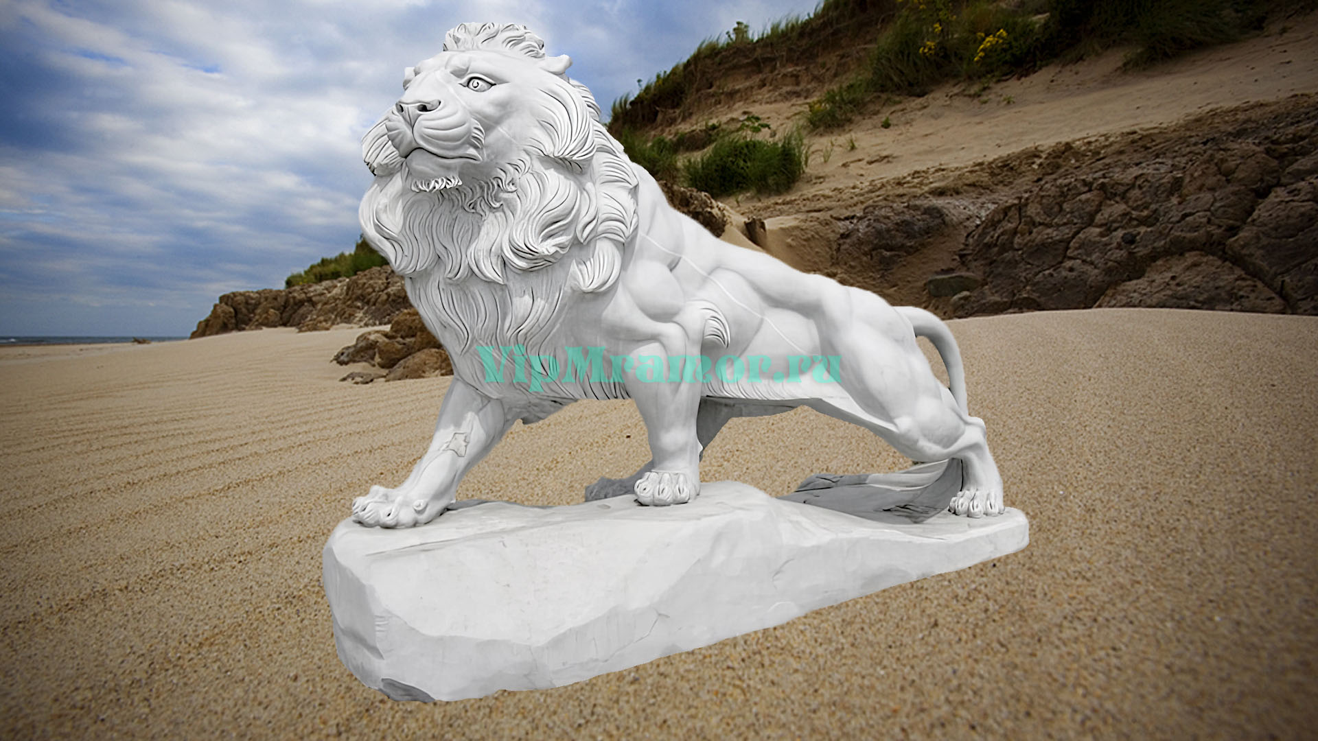 Скульптура льва 020