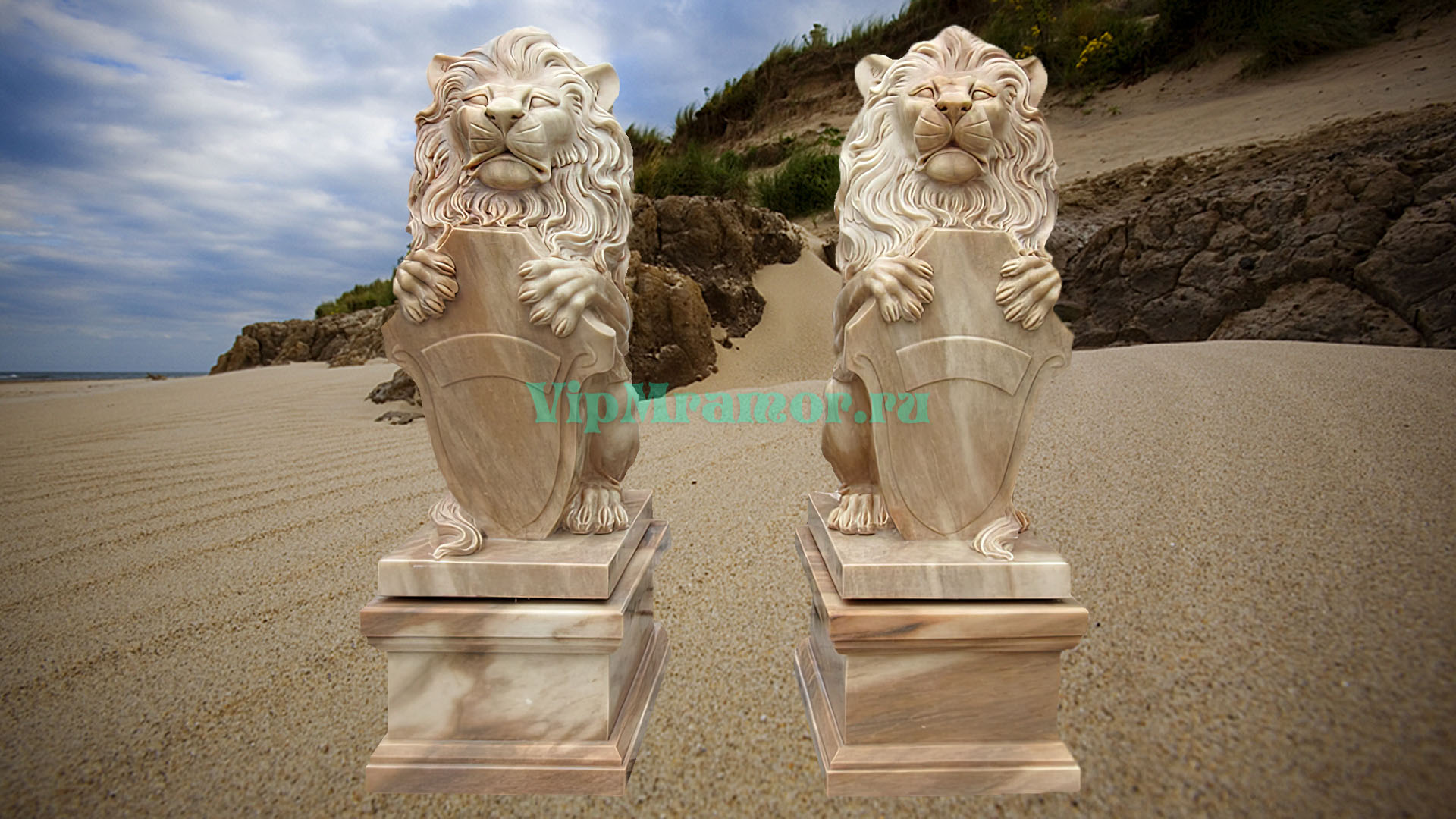 Скульптура льва 022
