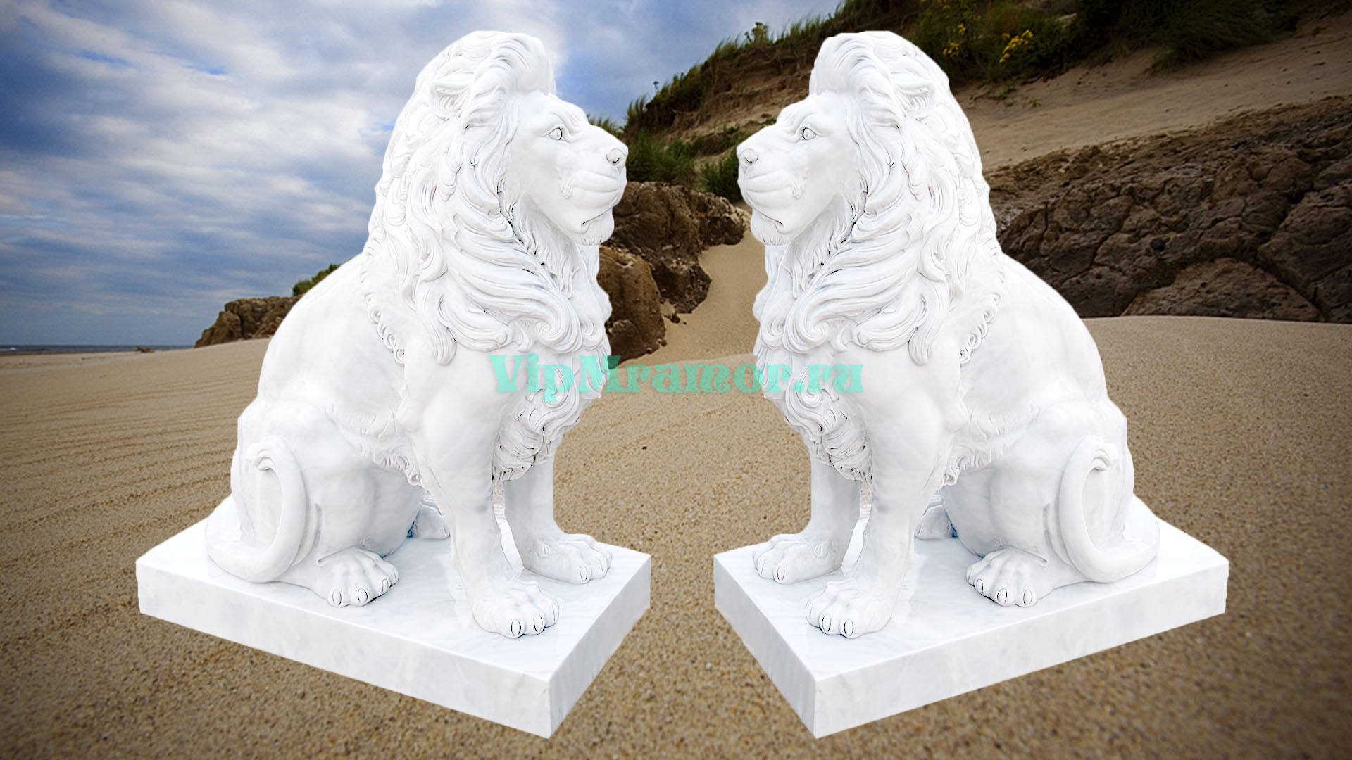 Скульптура льва 029