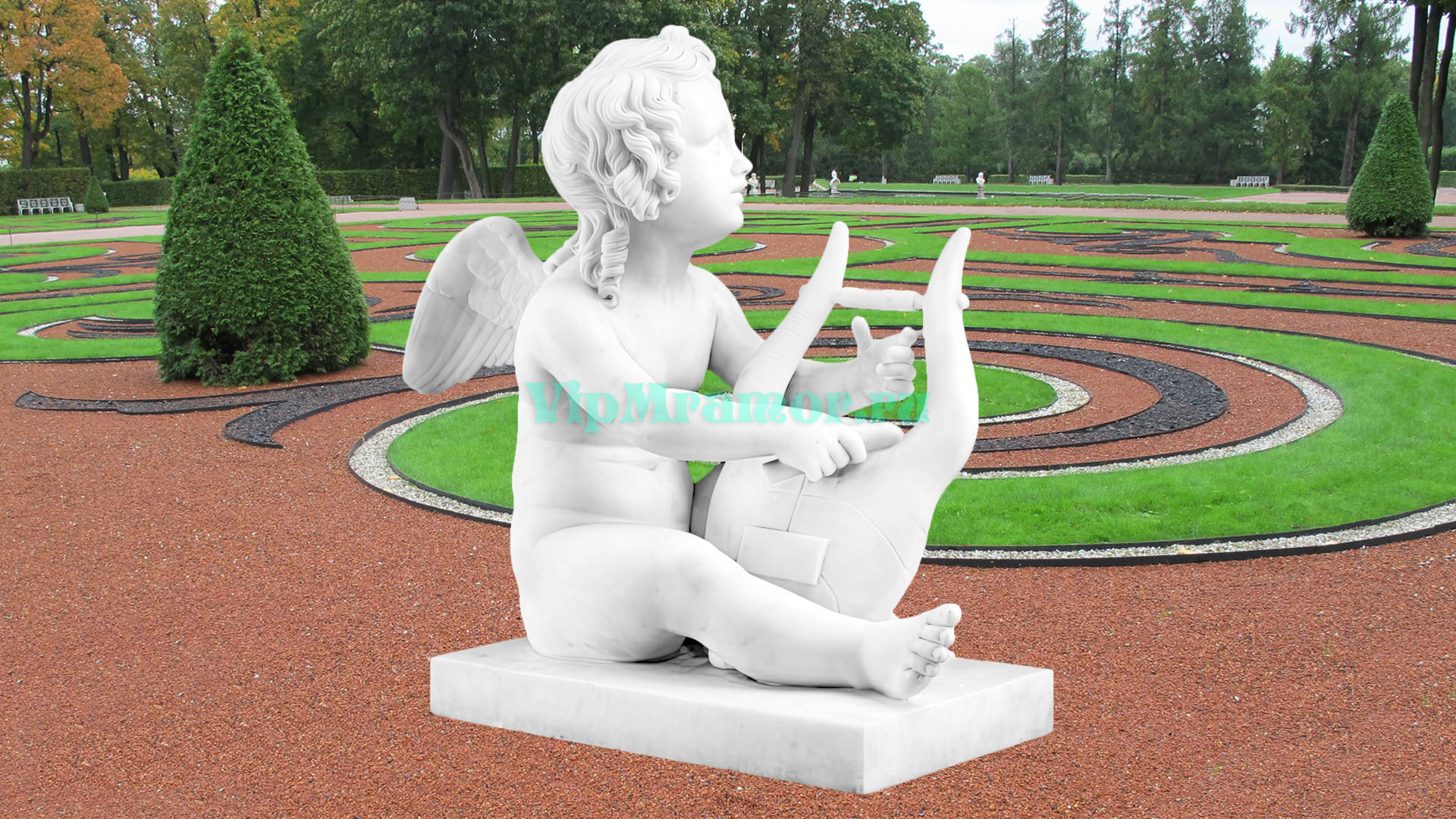 Скульптура Ангелочка 009 (вид 01)