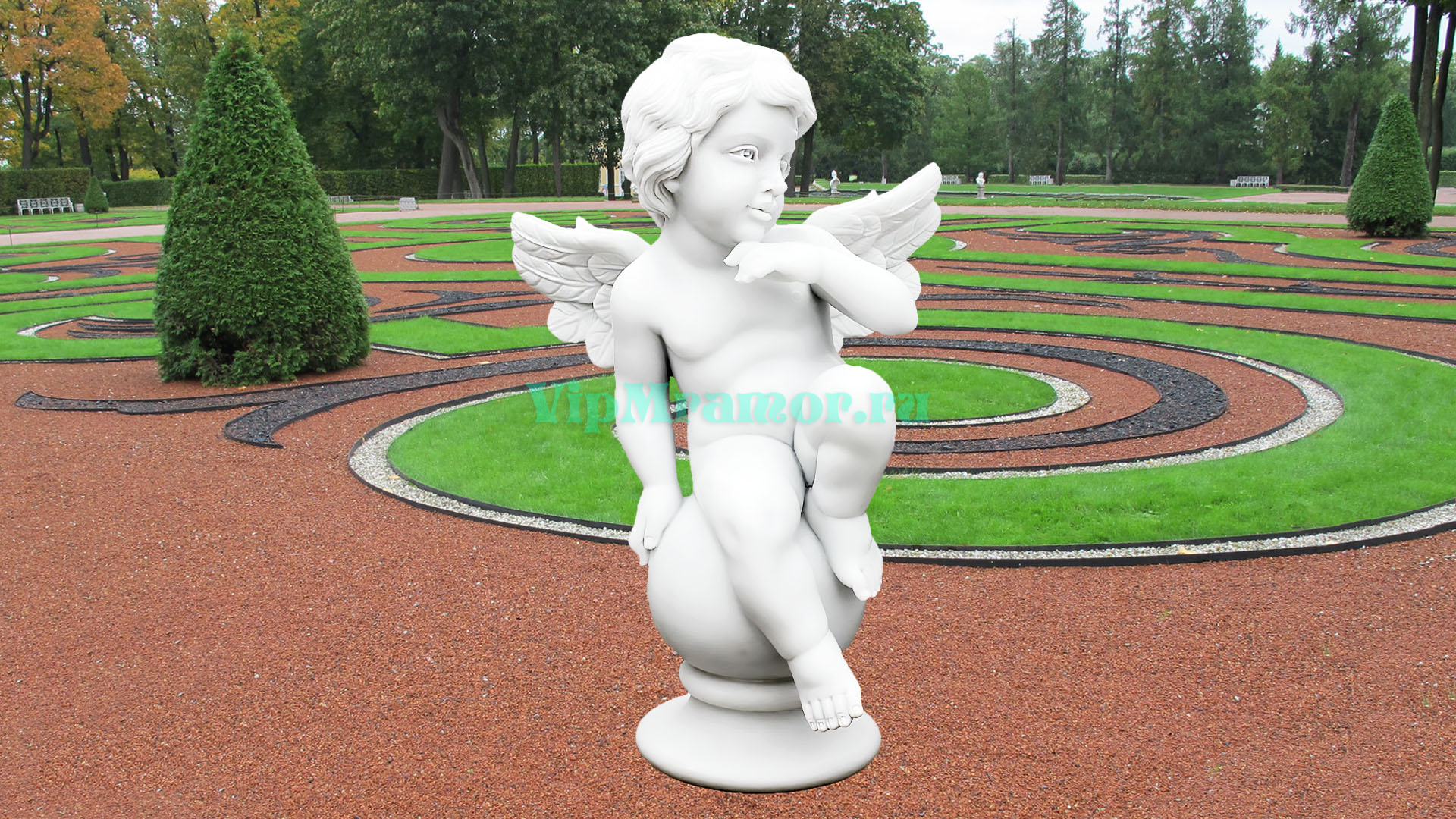 Скульптура ангелочка 028