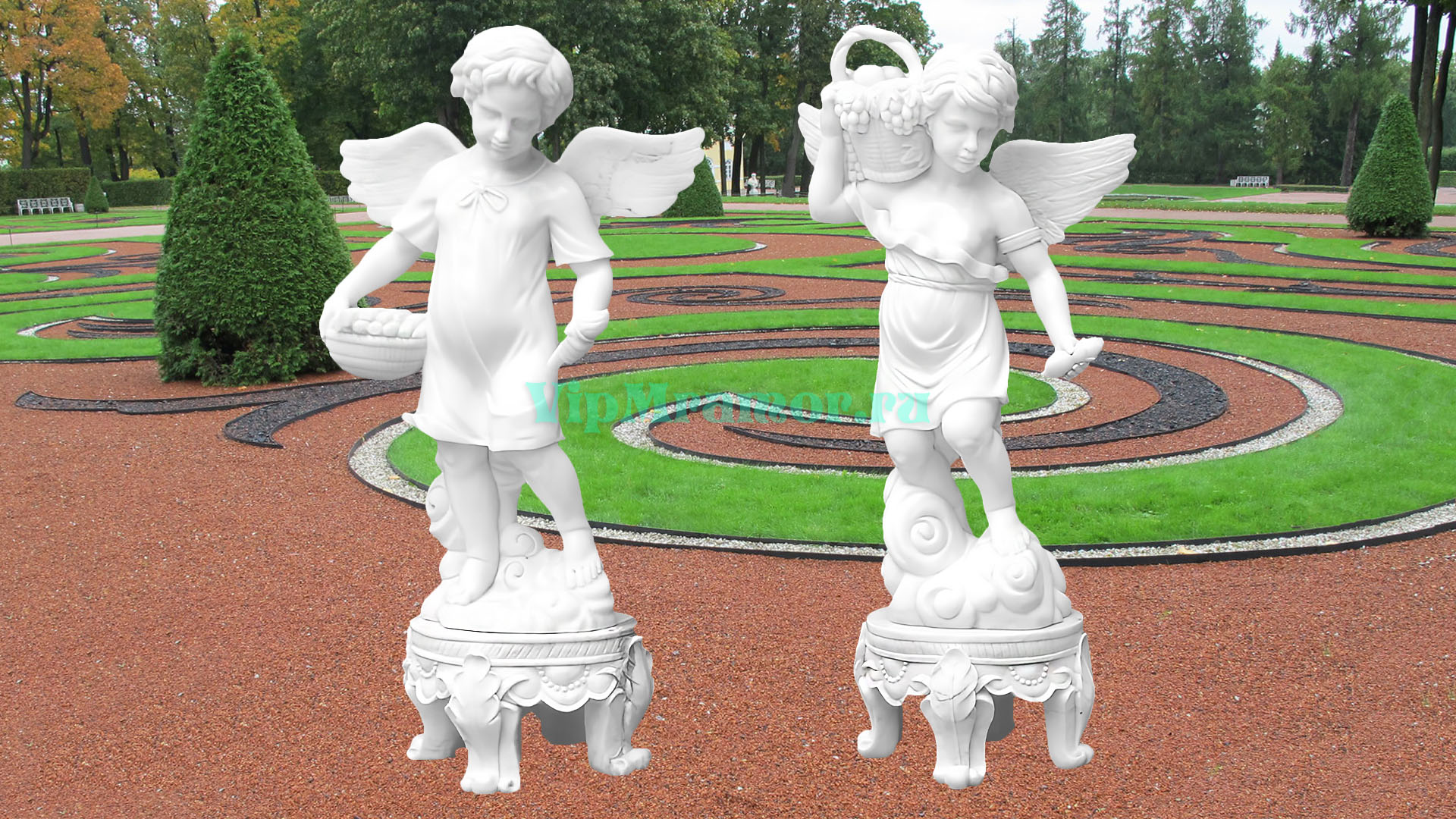 Скульптура ангелочка 040
