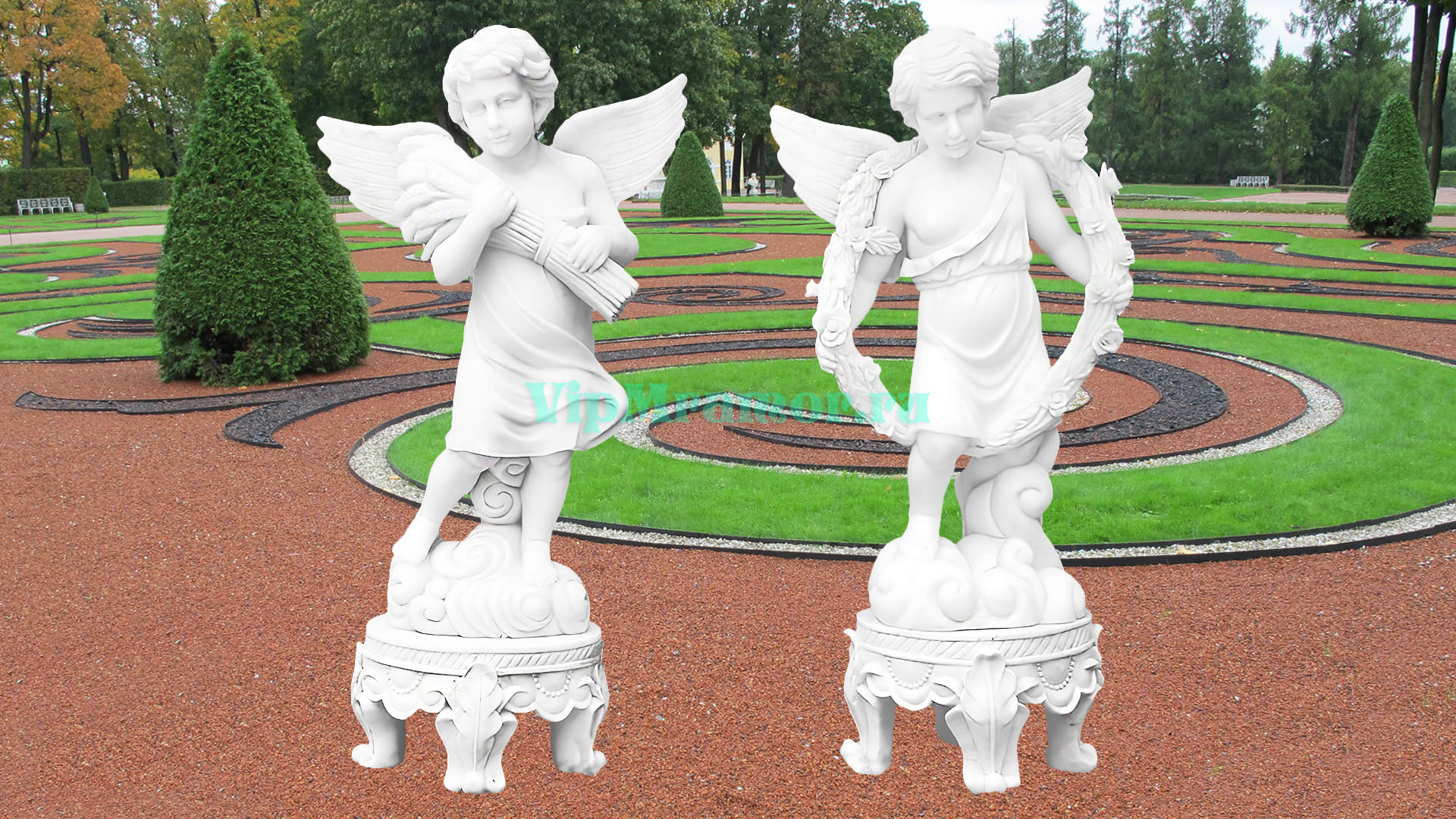 Скульптура ангелочка 041