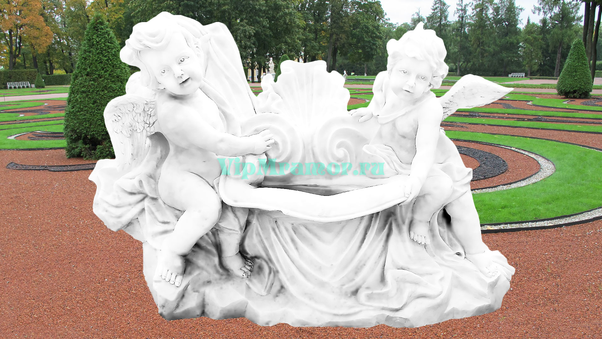 Скульптура ангелочка 044