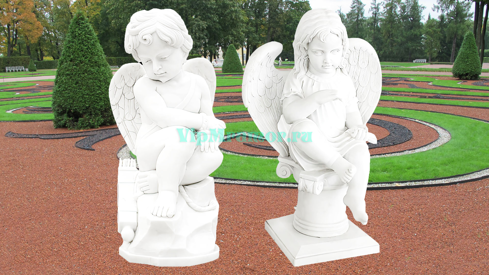 Скульптура ангелочка 045
