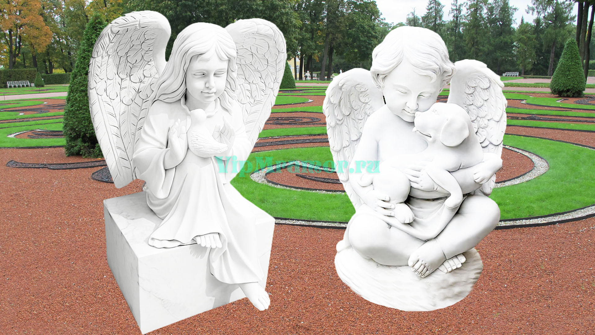 Скульптура ангелочка 046