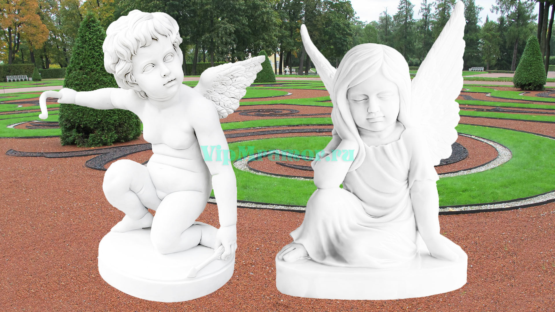 Скульптура ангелочка 047