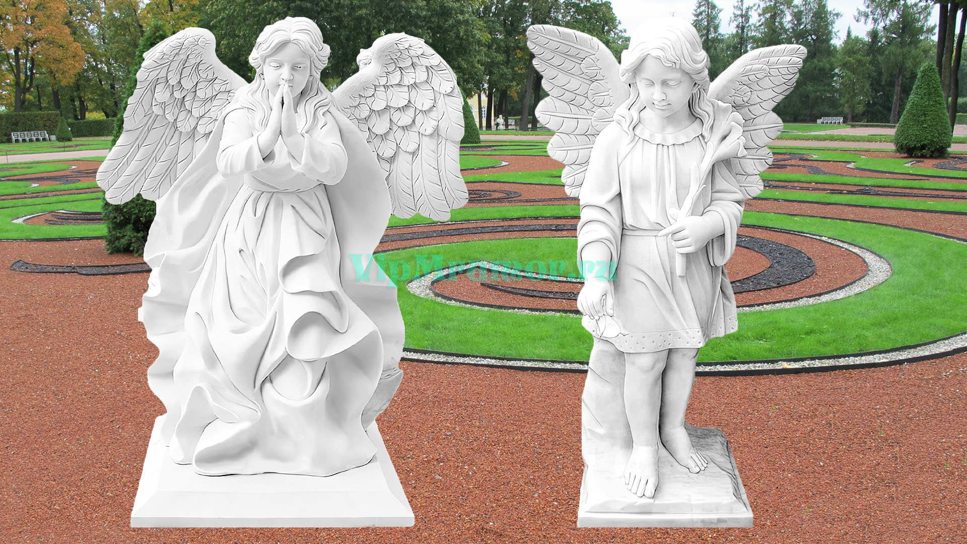 Скульптура ангелочка 049