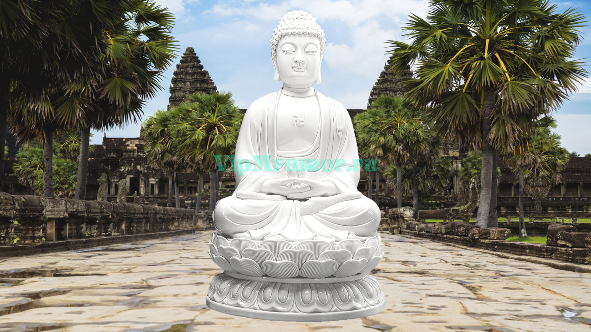 Скульптура Азии 008 «Озарение Будды»