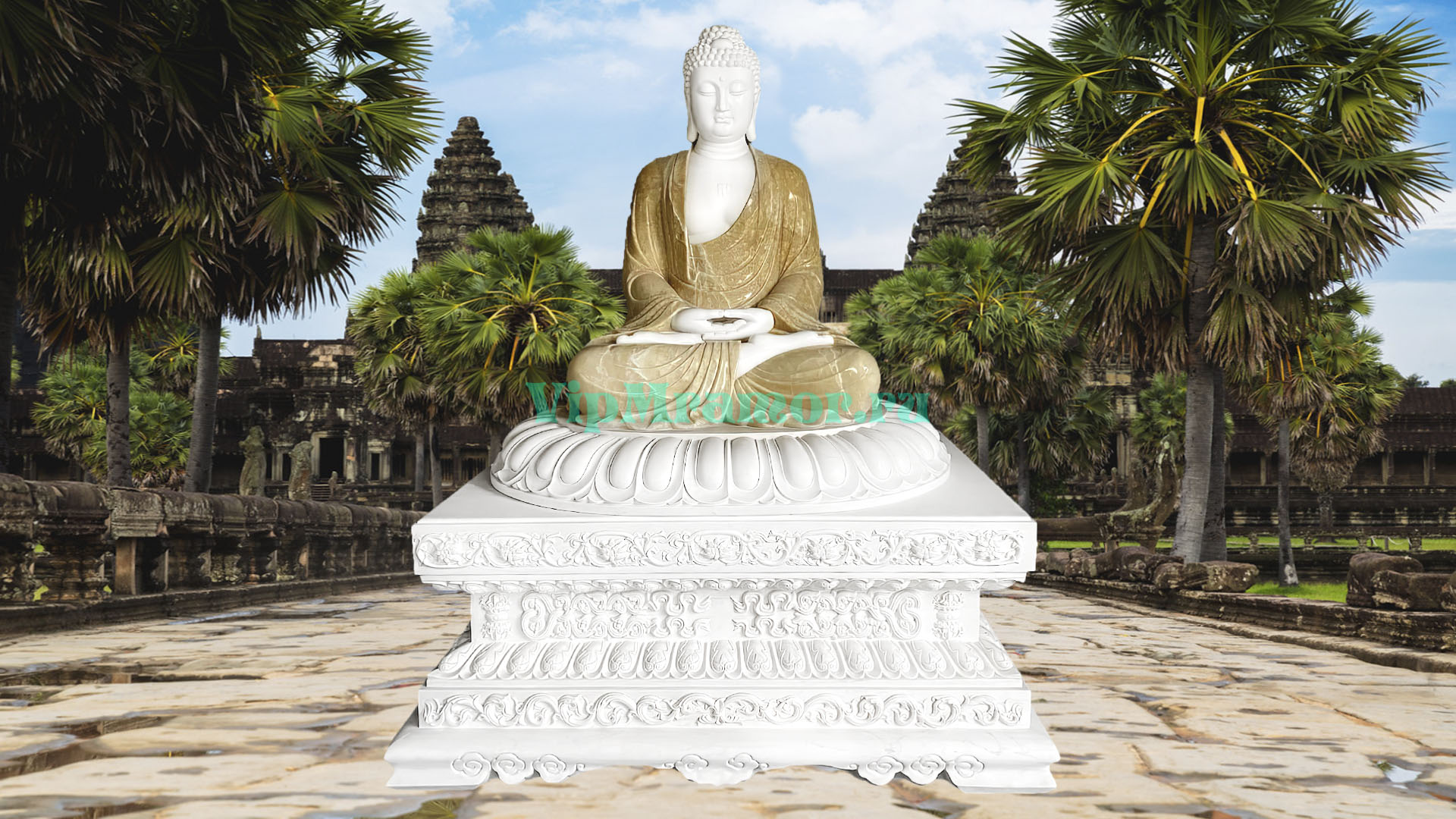 Скульптура Азии 011 «Медитируюший Будда»