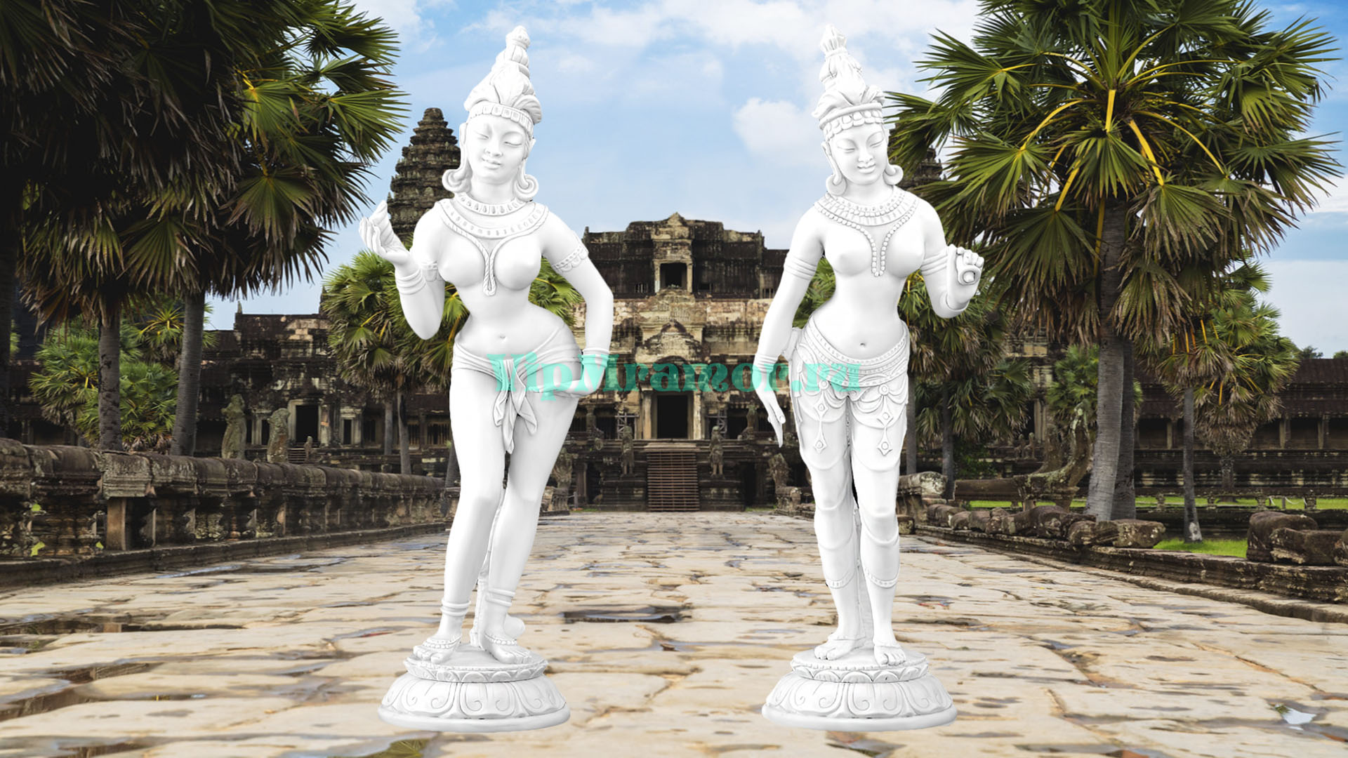 Скульптуры Азии 012 «Тайские танцовщицы»