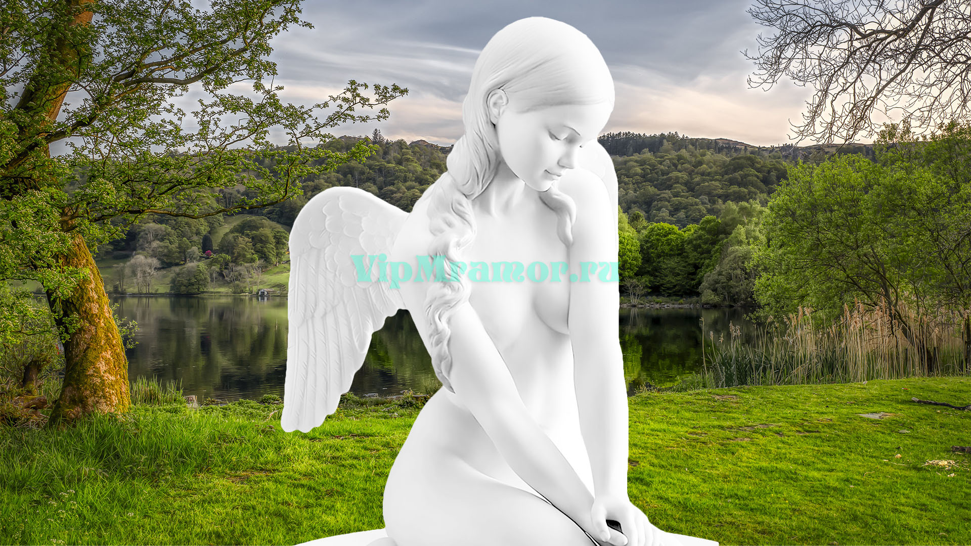 Скульптуры «Ангелы для сада» (вид 01)