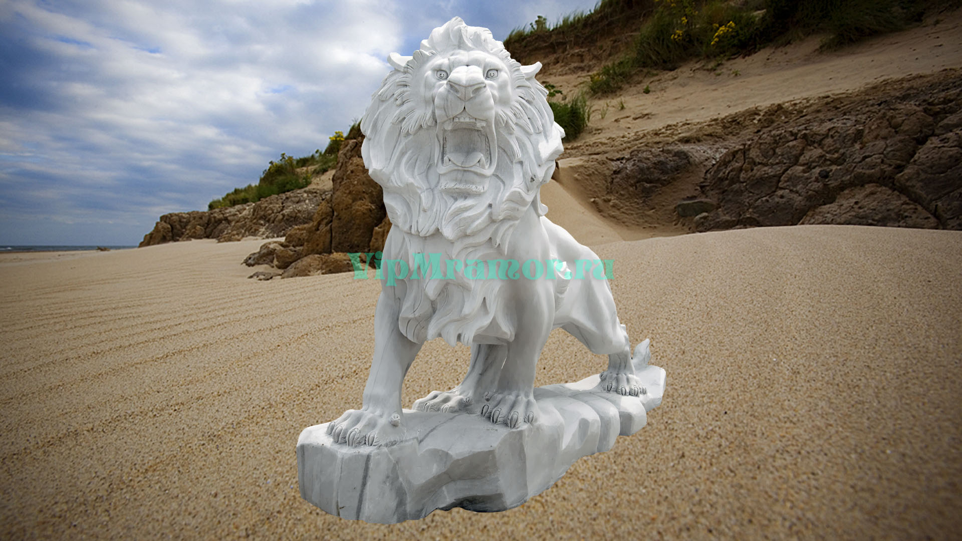 Скульптура льва 007