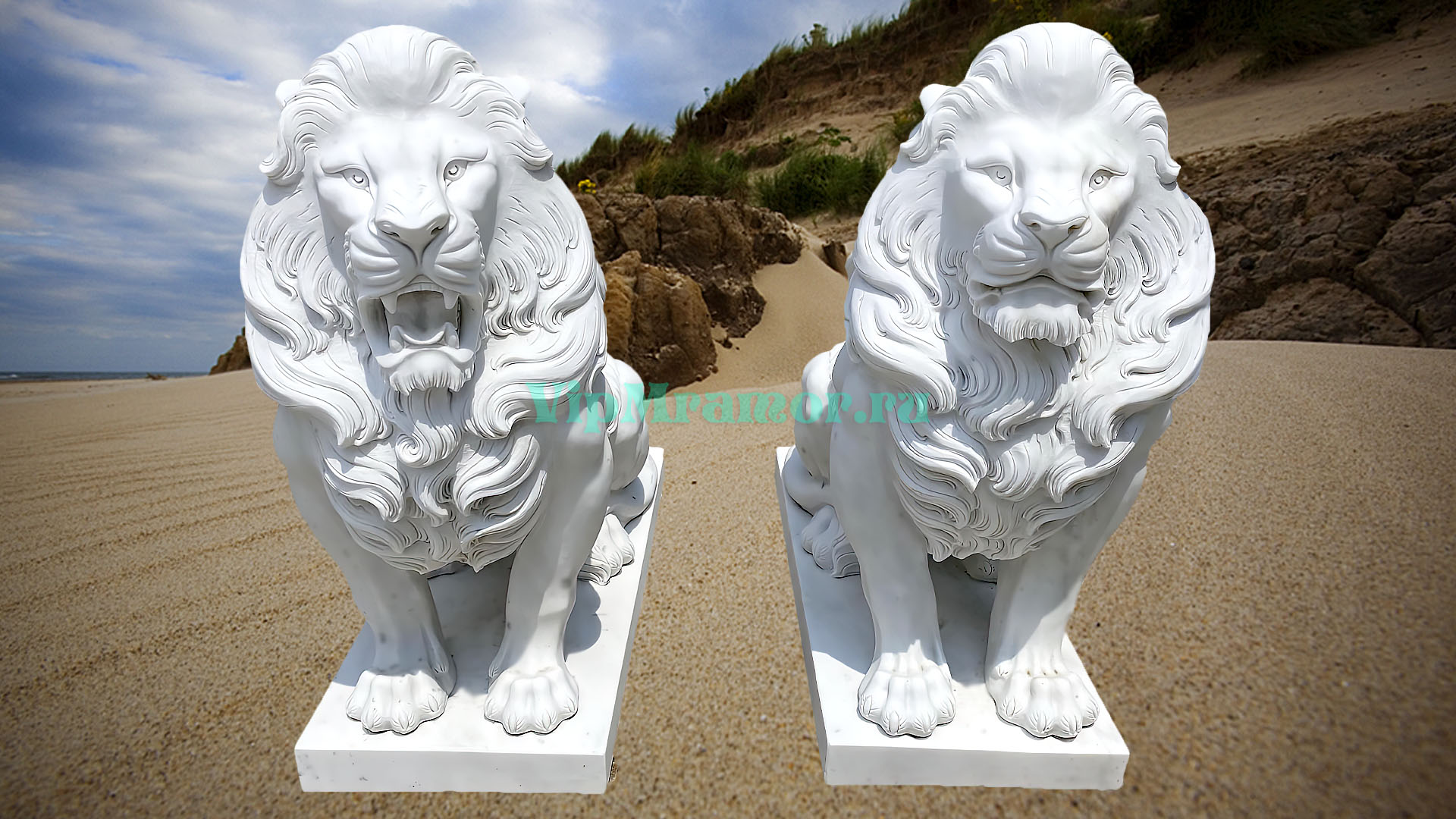Скульптура льва 012