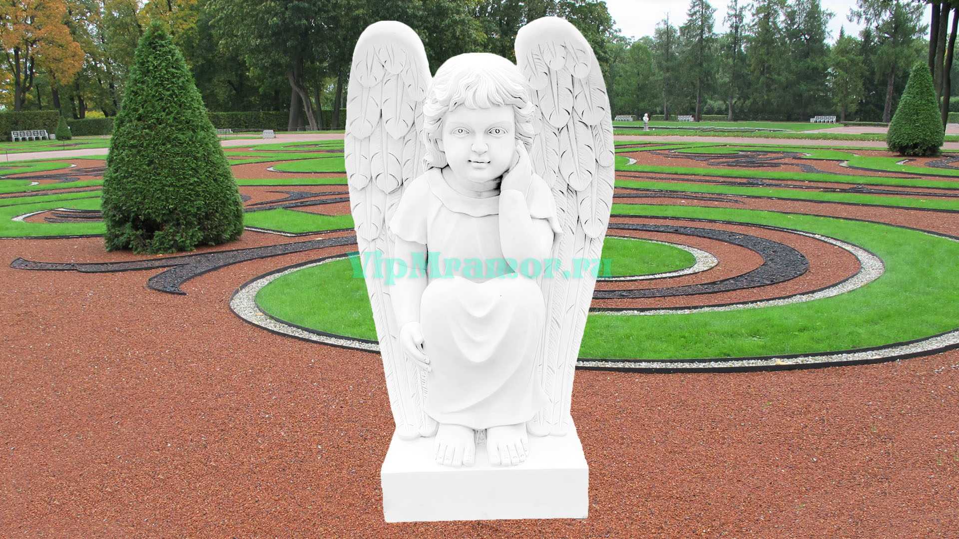 Скульптура ангелочка 002