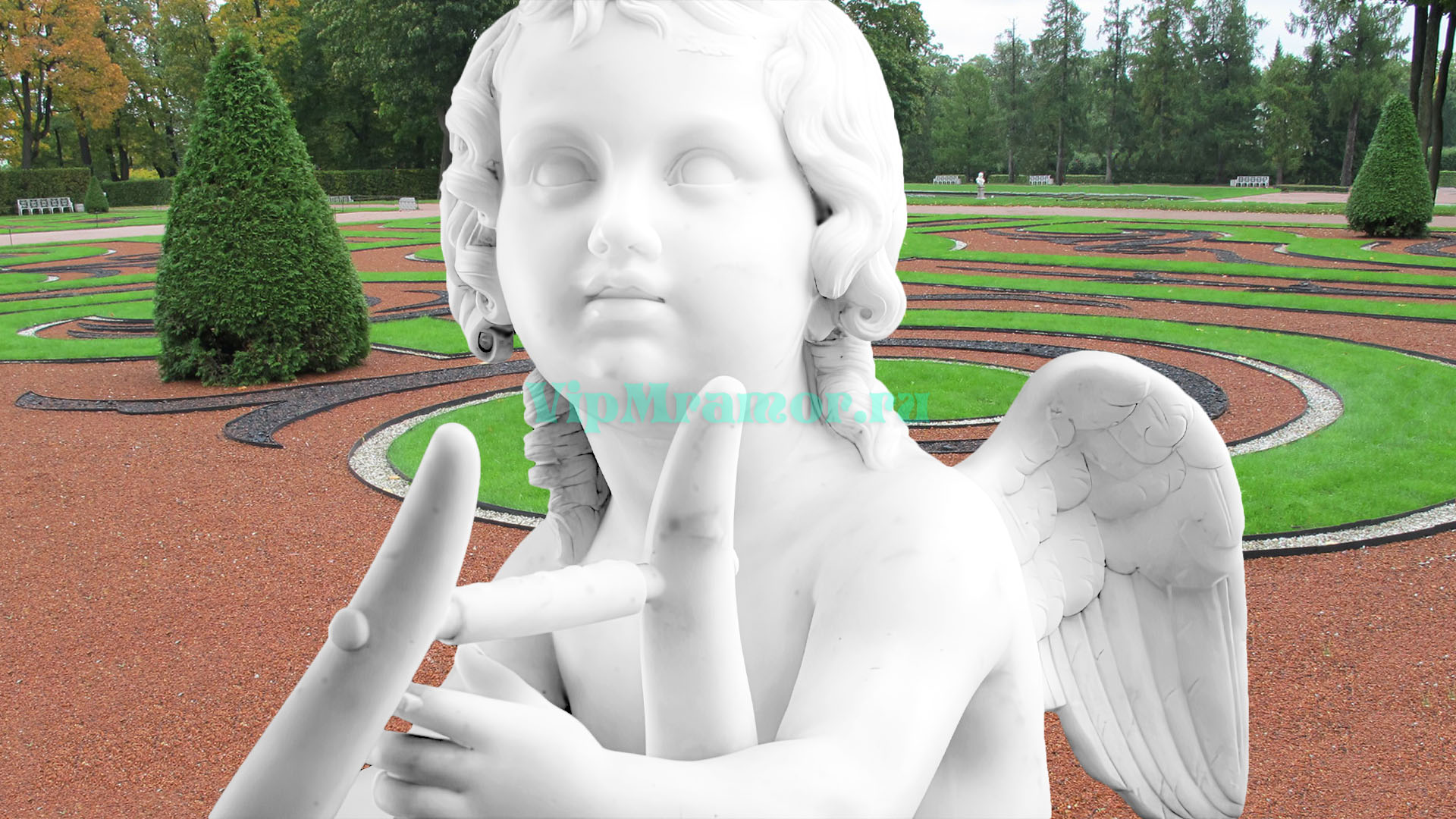 Скульптура Ангелочка 009 (вид 03)