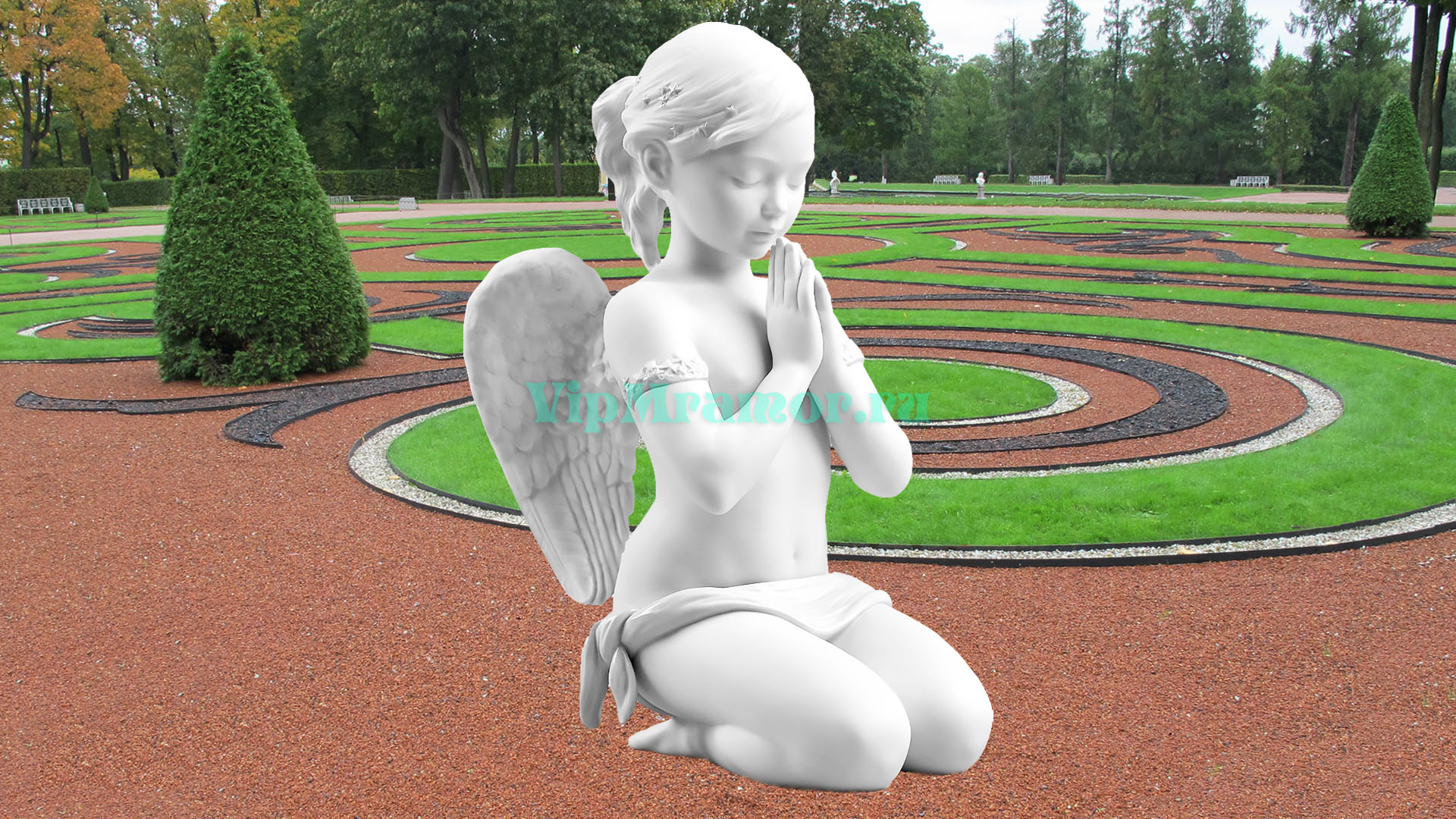 Скульптура ангелочка 011