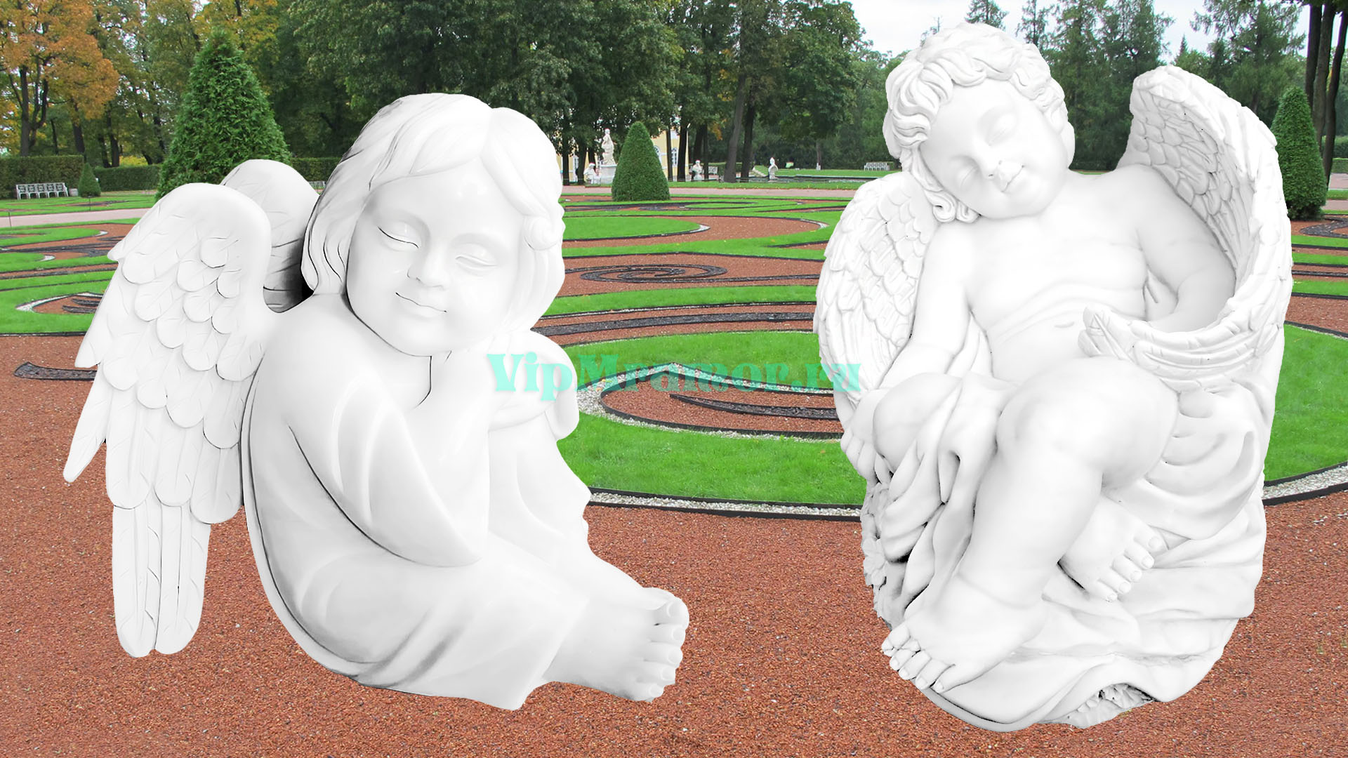 Скульптура ангелочка 022